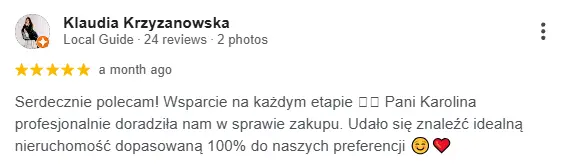 Opinia Google klienta 4