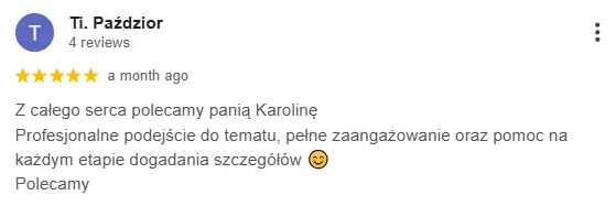 Opinia Google klienta 6